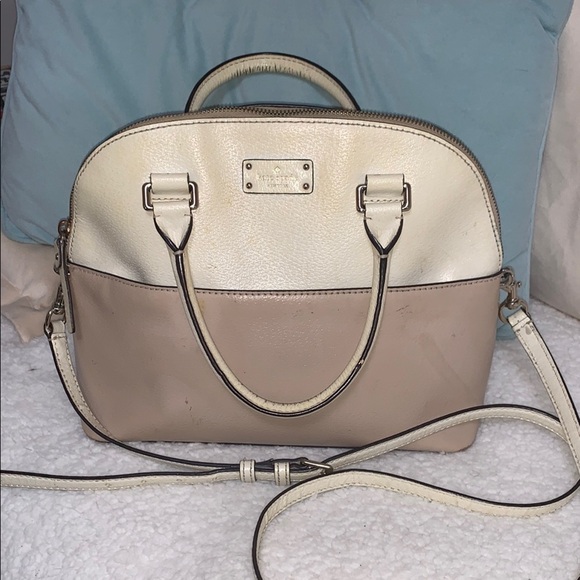 kate spade Handbags - Kate Spade Cream and Tan Women's Bag